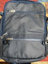 Hotel Collection Navy Blue Men's Travel Backpack with Logo Accent picture