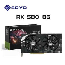 SOYO AMD Radeon RX580 8G Graphics Cards GDDR5 Memory Video Gaming Card picture