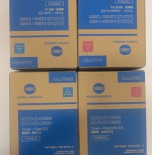 Konica Minolta TNP81 Toner Lot of 4 (2 Cyan 2 Magenta) Bizhub C3300i C4000i picture