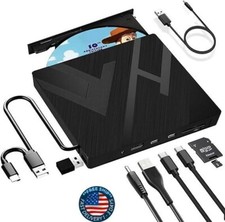【8 en 1】 Unidad de CD/DVD externa para computadora portátil USB 3.0 Tipo-C.neuvo picture