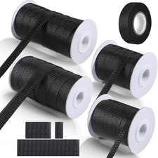 132 ft Expandable Braided Cable Sleeve Wire Loom PET Wiring Sleeving, Mesh Autom picture