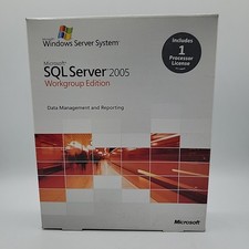 Microsoft SQL Server 2005 Workgroup Edition Data Management And Reporting Sealed picture