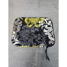 Vera Bradley Tech Laptop iPad Ereader Case in Baroque Pattern Yellow Black White picture