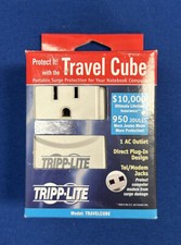 TRIPP-LITE 950 Joule Travel Cube Portable Surge Protection Notebook Computer🟦 picture