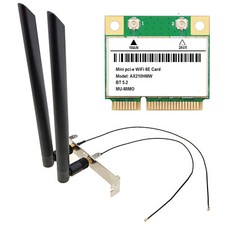 AX210 WiFi 6E Mini PCIe Wireless Network Card Desktop PC Antenna Adapter Bracket picture