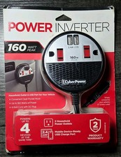 CyberPower CPS160PPB2U 160 Power Inverter With 2 AC Outlets USB Ports Black/Red picture