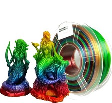 PETG 3D Printer Filament 1.75mm Translucent Rainbow Multi Color 1kg 2.2lbs picture