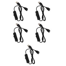 Heavy Duty Industrial USB Fan Extension Cable with on Off Button Rubber Coated picture