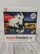 New Adobe Premiere 5.0 / 5.1 Big Box Full Version  Windows 95 NT 4.0 Sealed picture