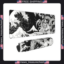 Large Gaming Mouse Pad 11.8x31.5 in Desk Mat with Non-Slip Rubber Base picture