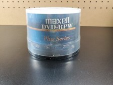 NEW SEALED Maxell DVD-RPW Plus Series Blank Disc 50 Pack picture