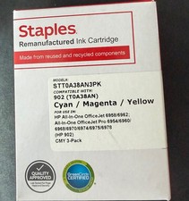 Staples Cyan/Magenta/Yellow Standard Yield Ink Cartridge Replacem picture
