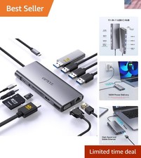 Compact 11-in-1 USB C Docking Station - 4K HDMI, VGA, Ethernet & More picture