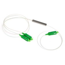 Mini PLC Fiber Optic Splitter 1x2 SC APC FTTH 0.9mm Mini Steel Tube 1m Splitter picture
