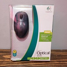 Logitech Optical Mouse Computer Desktop Laptop Wired 2006 USB PS/2 picture