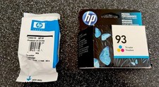 Lot of 2 Genuine HP 93 Tri-Color Ink Cartridges C9361W Sealed New Factory Foil picture