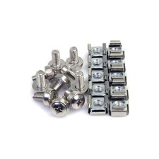 Startech 50 Pkg M6 Mounting Screws And Cage Nuts - 100 / Pack (cabscrewm6) picture