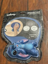 New Disney Stitch Blue Squishy Non-Slip Memory Foam Mouse Pad w/Wrist Support picture