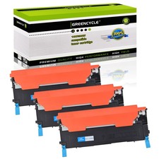 3× Cyan Toner Fit for Samsung CLT-C406S CLT-406S SL-C410 C412W C413w C460W C463W picture