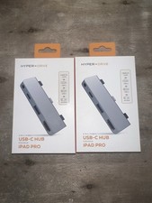 Hyper Hyperdrive 4-In-1-USB-C Hub For Apple iPad Pro -Grey- **Brand New set of 2 picture