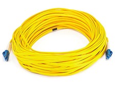 US  MADE  30 M  LC  to LC SM  Duplex  9/125 Fiber Optic Jumper Cable  100ft picture