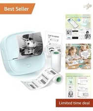 JD-23 Sticker Printer Mini Portable Thermal Printer Print Pod, Inkless Bluetooth picture