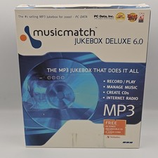 NEW MusicMatch Jukebox 6 Deluxe PC CD sort edit Tags MP3 Music SEALED picture