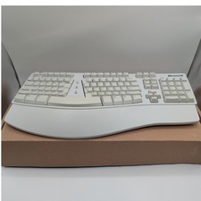 Microsoft Natural Keyboard Elite E06401PS2QES Vintage Ergonomic PS/2 Beige picture