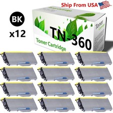 12PK TN360 TN-360 Toner Cartridge TN 360 for HL-2140 2170W Printer picture