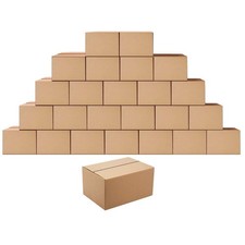 Shipping Boxes 8x6x4 Inches Corrugated Cardboard Pack of 25 Brown Mailers Small picture