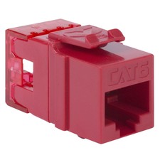 ICC CAT6 Keystone Jack with Slim Profile 180 Degree Punch Down, RJ45 UL Listed picture