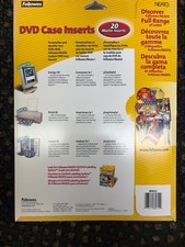 Lot of Fellowes NEATO DVD Case Inserts Matte 20 Sheet Packs MediaFace Printable picture