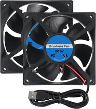 2PCS 8025 80X80X25Mm DC 5V 80Mm X 25Mm Brushless Cooling Fan, Replacement Ball picture