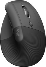 Logitech Lift Vertical Ergonomic Mouse, Wireless, Bluetooth or Logi Bolt USB Rec picture