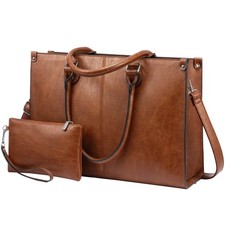 Laptop Tote Bag for Women, 15.6 Inch Professional Work Bag with Matching Clut... picture