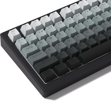 PBT Keycaps Double Shot Shine Through Gradient Grey Cherry Profile picture