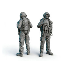 1/48 3D Printed  USA Aircraft Carrier Flight Deck Crew Style1 Unpainted Model picture