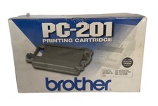 2 Pack Genuine Brother PC-201 2PK Black Fax Print Cartridge Standard picture