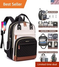 Laptop Backpack for Women Bag - 15.6 inch Work Travel Backpack with USB Charg... picture