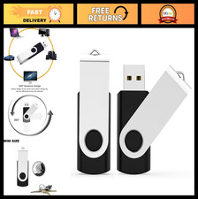 16GB USB Flash Drive 2 Pack - USB 2.0 Thumb Drives, Swivel Design, Portable Stor picture