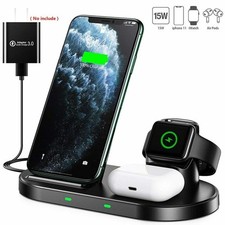 3 In 1 Wireless Charging Pad Fast Charging Compatible Durable Reliable picture