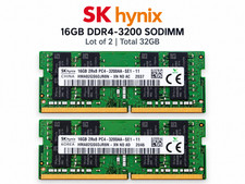 Lot of 2 SK Hynix 16GB 1Rx8 DDR4-3200AA  SODIMM RAM HMAA2GS6CJR8N-XN Total 32GB picture