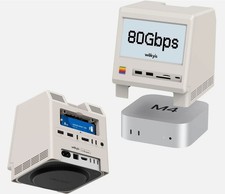 Wokyis Mac Mini M5 Retro Dock with 80Gbps SSD NVMe Enclosure  with 5