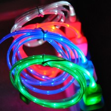 LED light-up charger cable FOR ALL MICRO-C TYPE REVERSIBLE PHONES AND DEVICES picture