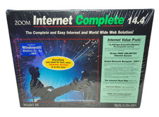 RARE Vintage Zoom Internet Complete 14.4 Model 88 Fax Modem IBM PC Win95 SEALED picture