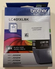 Brother Genuine LC401XL Black Ink Cartridge - New Sealed In Box- EXPIRES 06/2028 picture