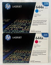(2) New Sealed HP LaserJet 644A Cyan + Magenta Toner for 4730 mfp picture