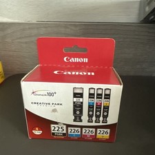 Genuine Canon PG1-225PGBK Black & CLI-226 CMY Color Ink Cartridges NIB picture