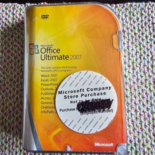 Official Microsoft Office Ultimate 2007 w Product Key 2 DVDs picture