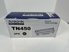 Toner Cartridge TN450 Black New Open Box Compatible With Brother TN 450 2 Pack picture